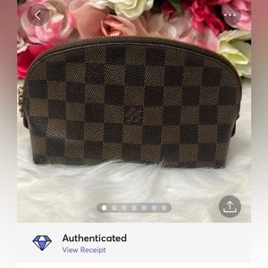 ✨SOLD✨ LOUIS VUITTON Damier Ebene Pochette Cosmetic PM Pouch Bag